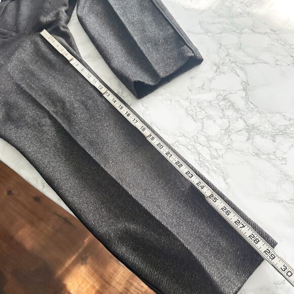 Ann Taylor Wool Tweed Dark Brown Silk Trim Slim Leg Pants Women’s Size 14 - Picture 12 of 12